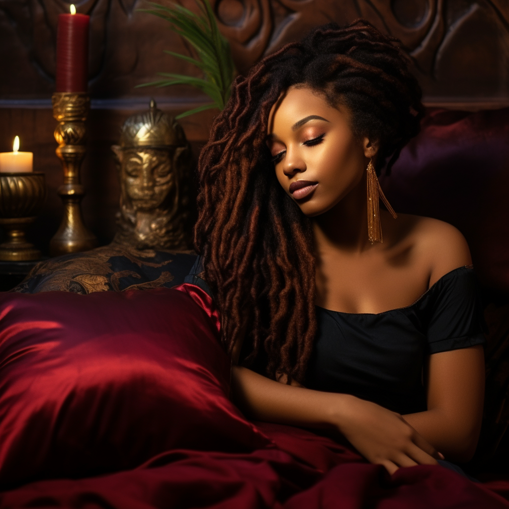 ( Burgundy ) Satin Pillow Case