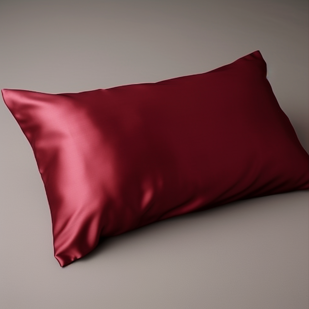 ( Burgundy ) Satin Pillow Case