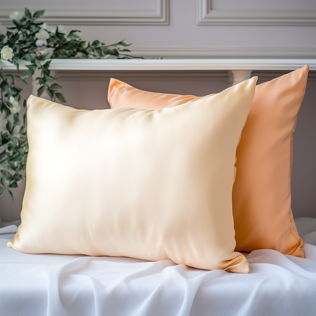 (Peached Cream) Satin Pillow Case