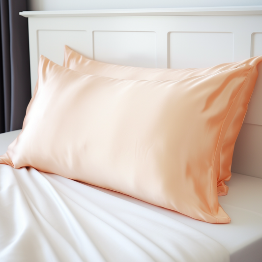 (Peached Cream) Satin Pillow Case