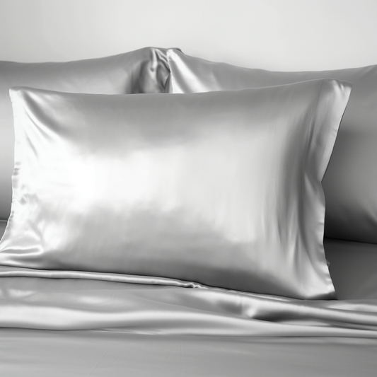 ( Grey Grizzle ) Satin Pillow Case