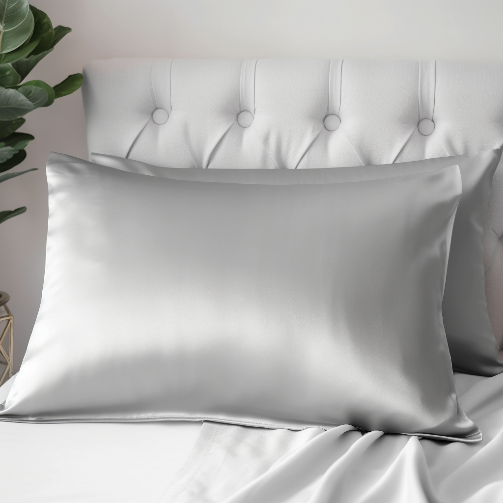 ( Silver ) Satin Pillow Case