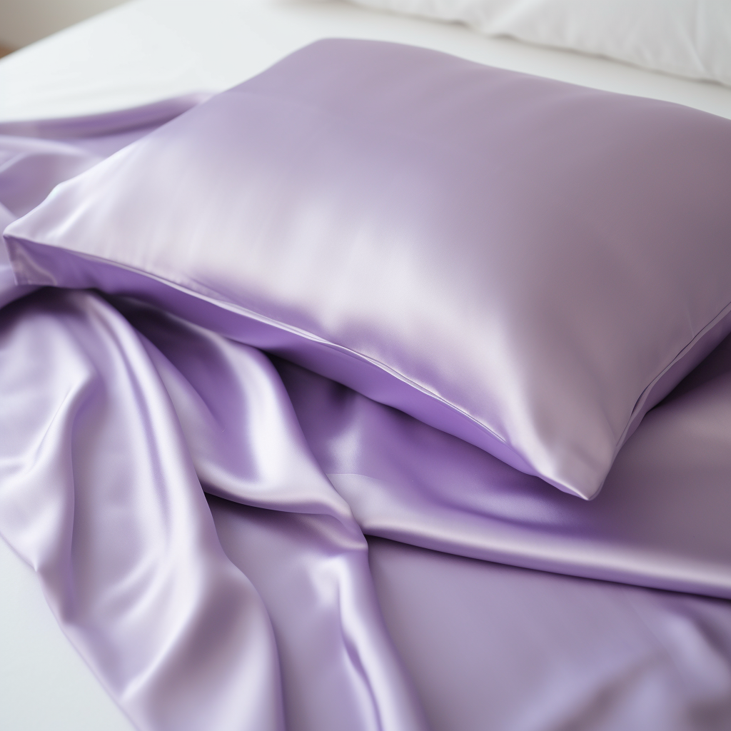 ( Lilac Purple) Satin Pillow Case