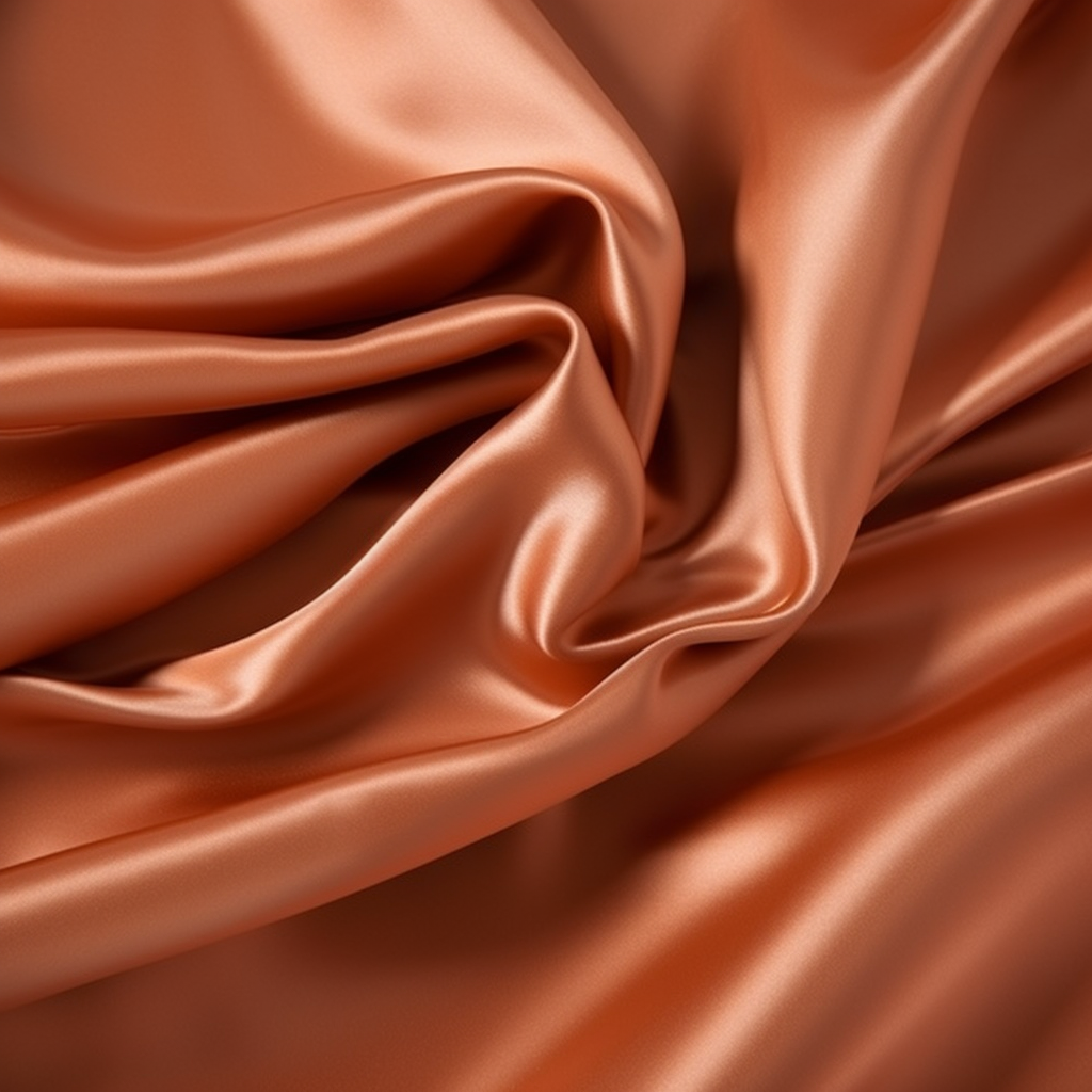 ( Brown Copper ) Satin Pillow Case