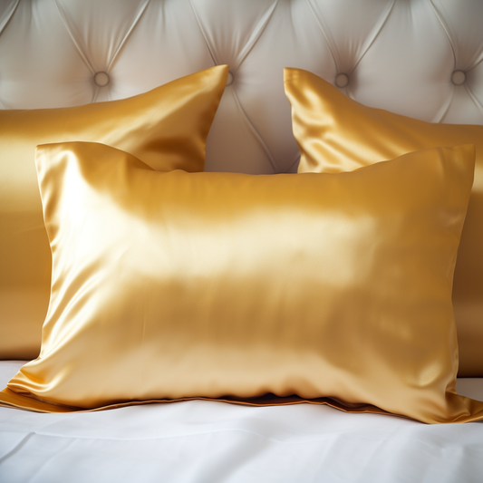 ( Gold Canary ) Satin Pillow Case