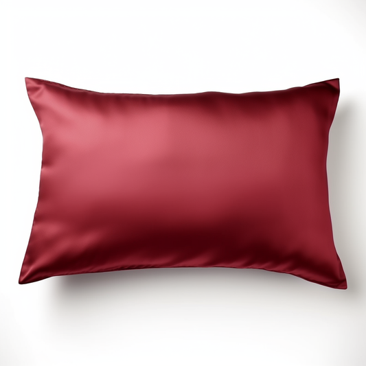 ( Burgundy ) Satin Pillow Case