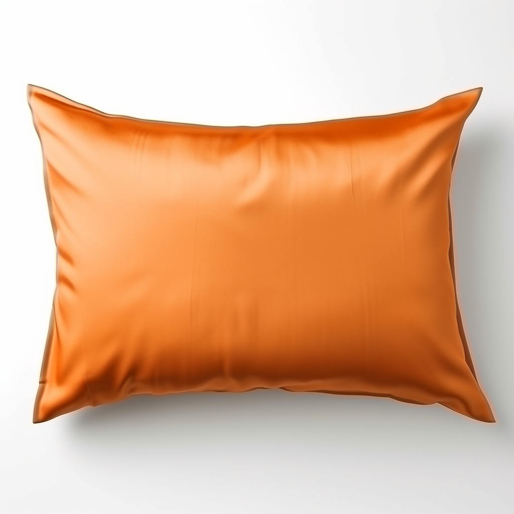 ( Carrot Orange ) Satin Pillow Case