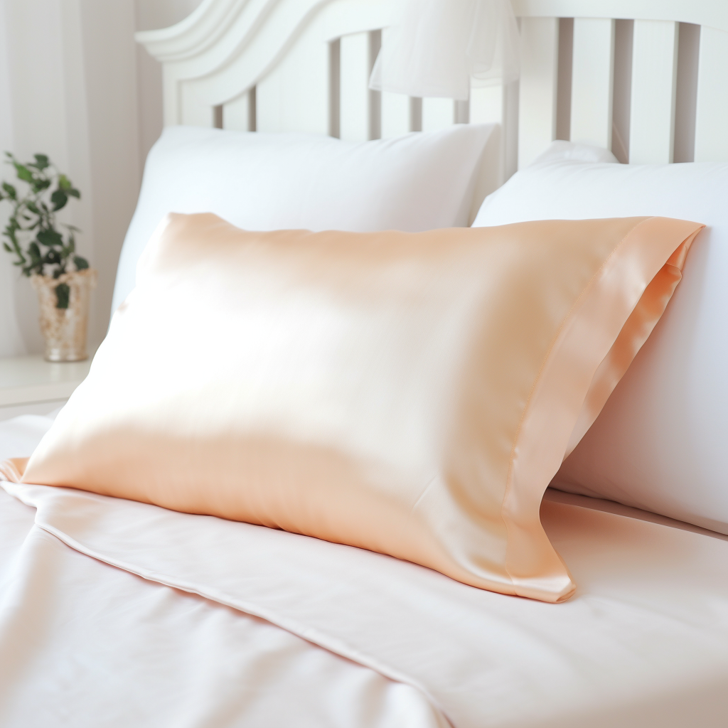 (Peached Cream) Satin Pillow Case