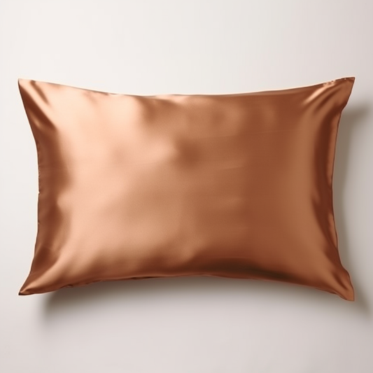 ( Brown Copper ) Satin Pillow Case