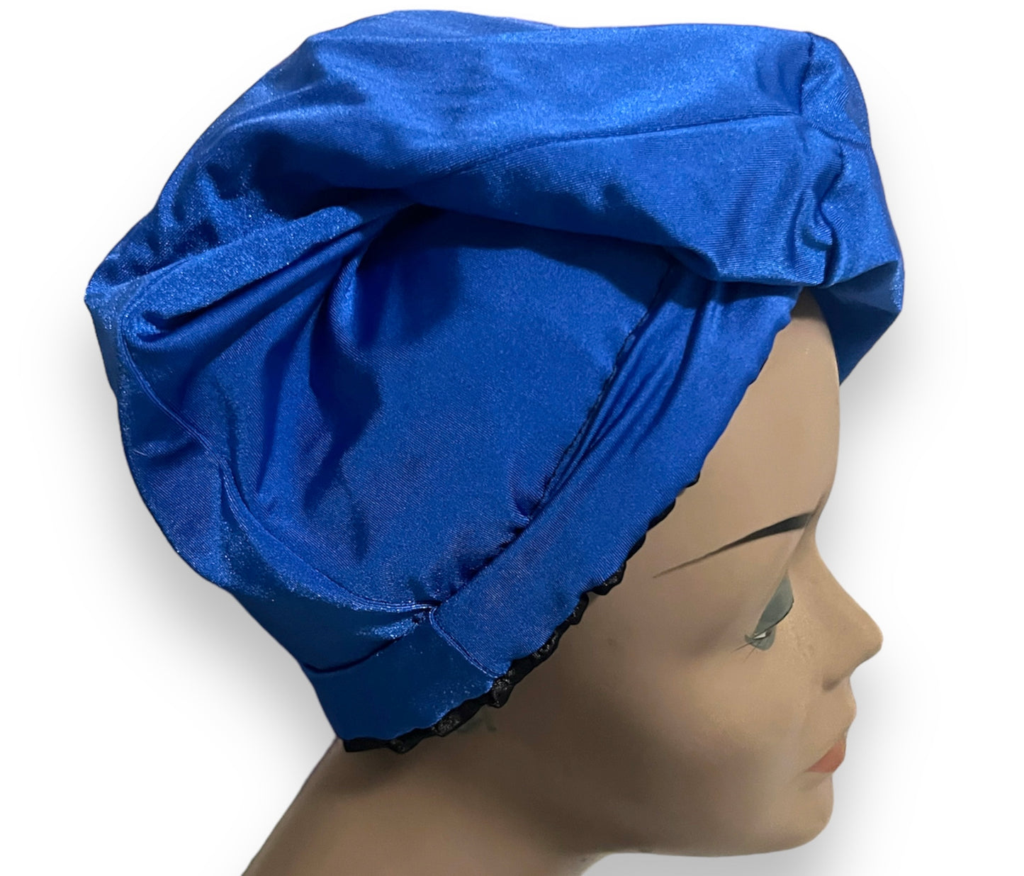 Blue Satin Lined Cap