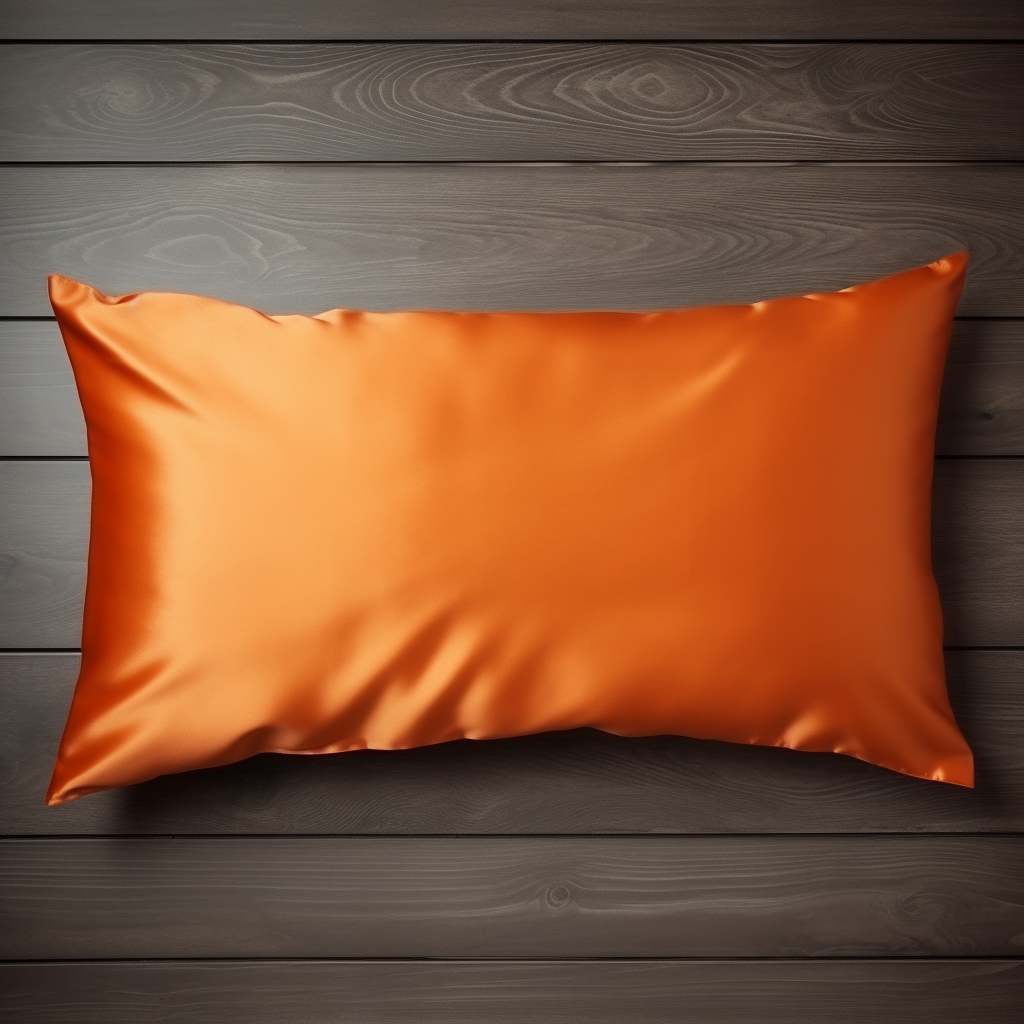 ( Carrot Orange ) Satin Pillow Case