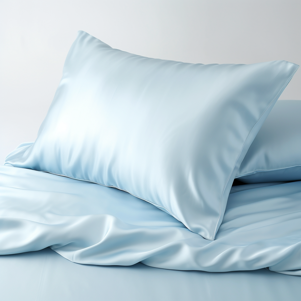 ( Baby Blue ) Satin Pillow Case