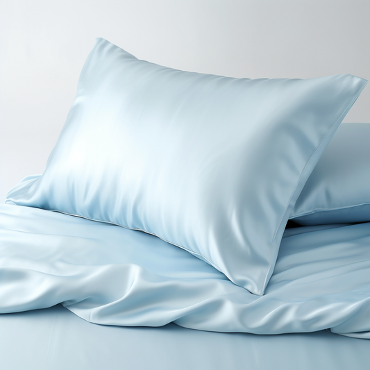 ( Baby Blue ) Satin Pillow Case