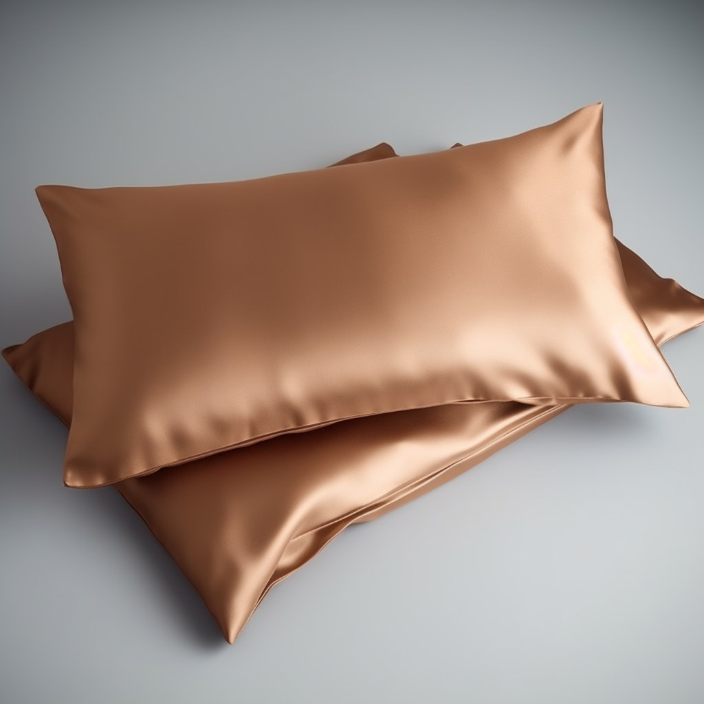 ( Brown Copper ) Satin Pillow Case