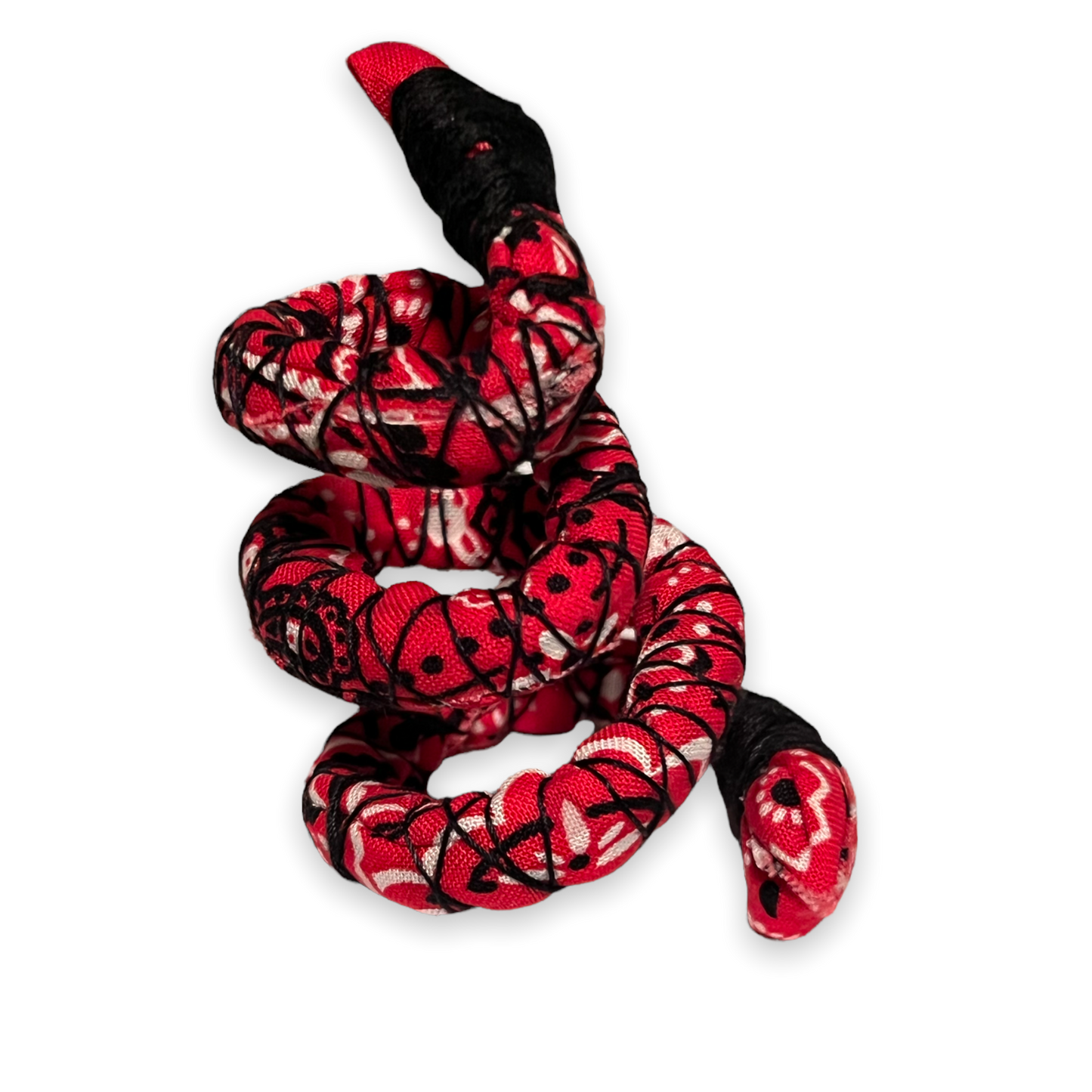 “Paisley Red“ Spiral Flex Tie