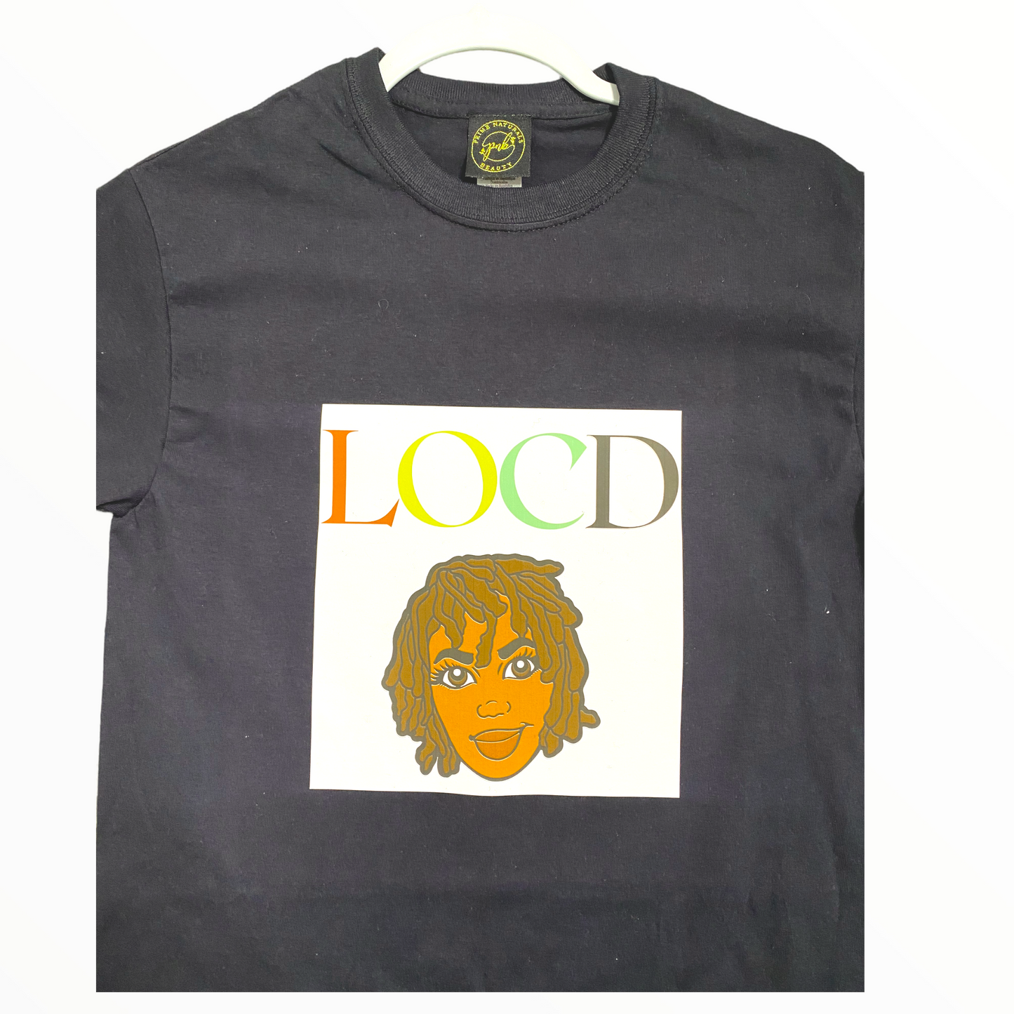 Locd Black T-Shirt ( Brown Beauty)