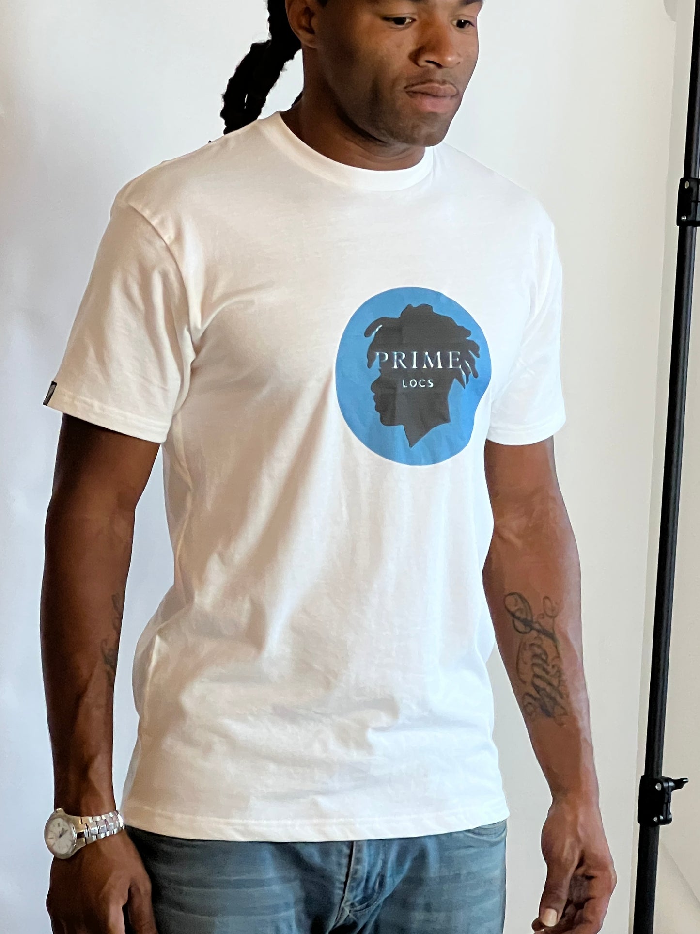 Prime Locs White T- shirt