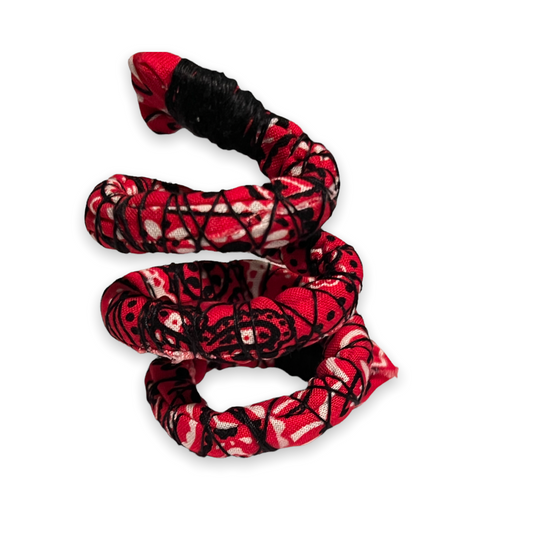 “Paisley Red“ Spiral Flex Tie