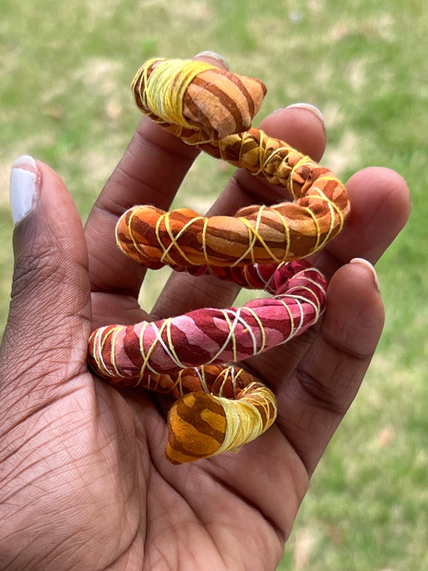 “Tiger Sunset” Spiral Flex Tie