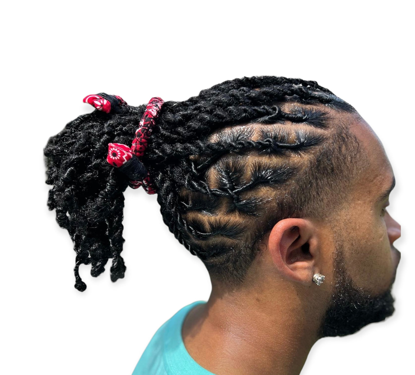 “Paisley Red“ Spiral Flex Tie